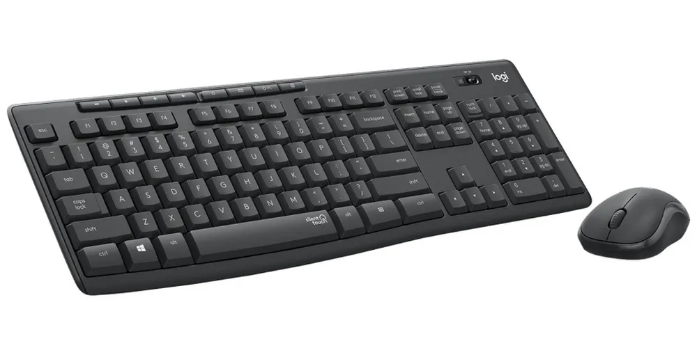 Set Tastatură + Mouse Logitech MK295, Fără fir, Negru