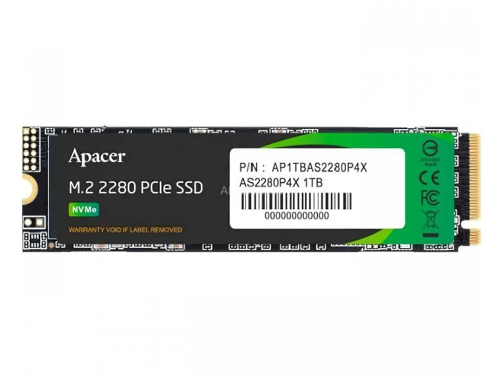Unitate SSD Apacer AS2280P4X, 1000GB, AP1TBAS2280P4X-1
