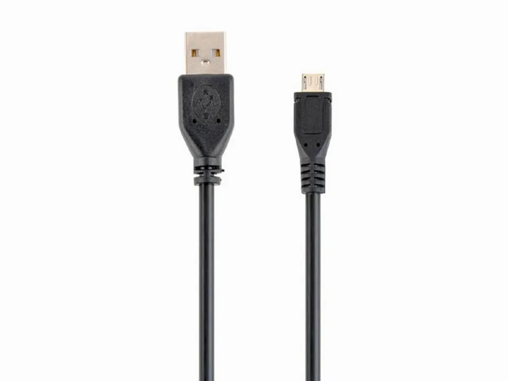 Cablu încărcare și sincronizare Cablexpert CCP-mUSB2-AMBM-0.1M, USB Type-A/micro-USB, 0,1m, Negru