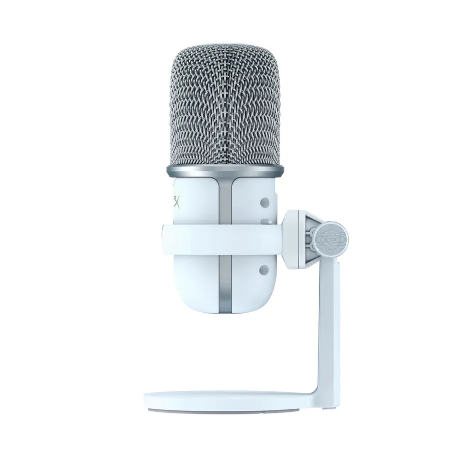 Microfon portabil pentru înregistrare vocală HyperX SoloCast, Cu fir, Alb