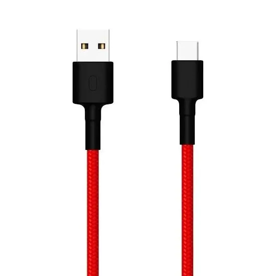 Cablu de încărcare Xiaomi SJX10ZM, USB Type-A/USB Type-C, 1m, Roșu