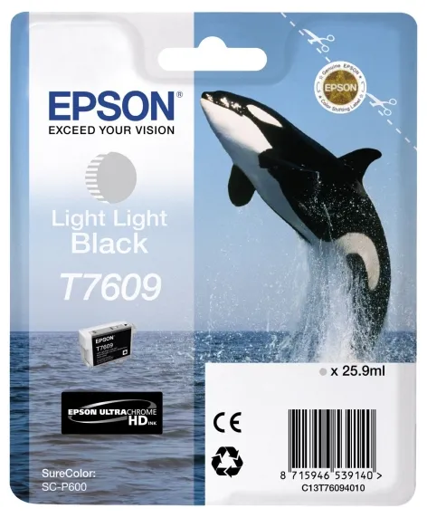 Ink Cartridge Epson T760 SC-P600 Light Black, C13T76094010