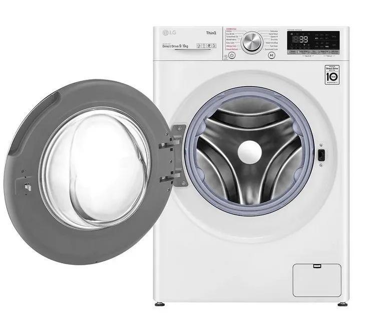 Mașină de spălat cu uscător LG F4DV709S1E, 9 kg, Alb