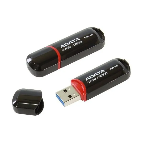 Memorie USB ADATA UV150, 128GB, Negru/Rosu