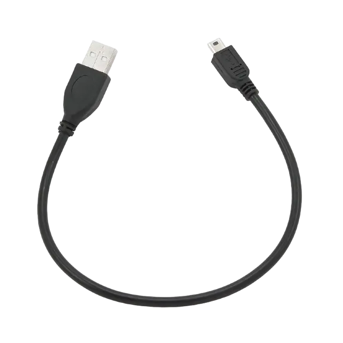 Cable de date Cablexpert CCP-USB2-AM5P-1, USB Type-A (F)/Mini-USB, 0,3m, Negru