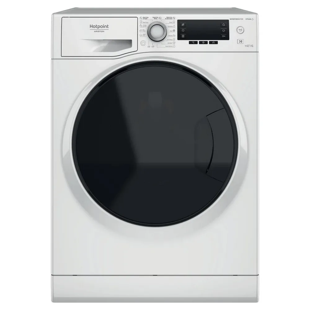 Mașină de spălat cu uscător Hotpoint-Ariston NDD 11725 DA EE, 11kg, Alb