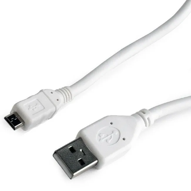 Cablu încărcare și sincronizare Cablexpert CCP-mUSB2-AMBM-W-1M, USB Type-A/micro-USB, 1m, Alb