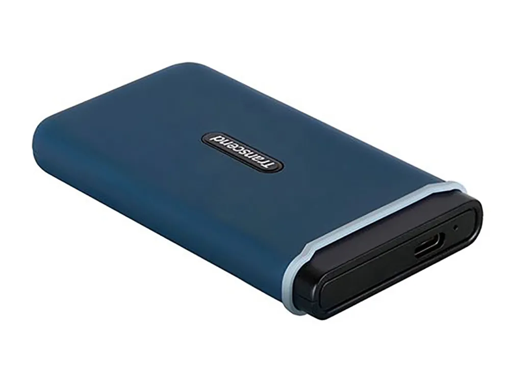 .500GB  Transcend Portable SSD ESD370C Navy Blue, USB-C 3.1 (96x54x12mm, 87g,R/W:1050/950MB/s) 