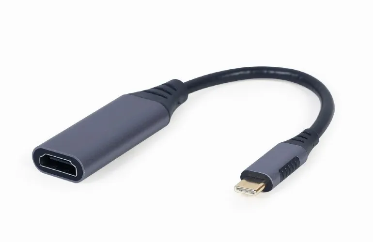 Cablu Video Cablexpert A-USB3C-HDMI-01, USB Type-C (M) - HDMI, 0,15m, Gri