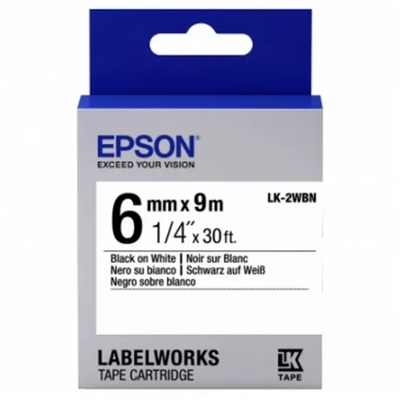 Epson LK-2WBN, 6 mm x 9 m