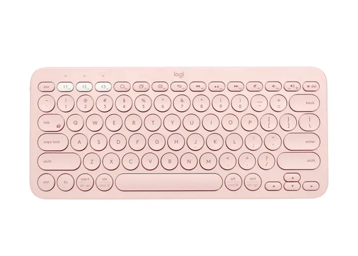 Tastatură Logitech K380, Fără fir, Roz
