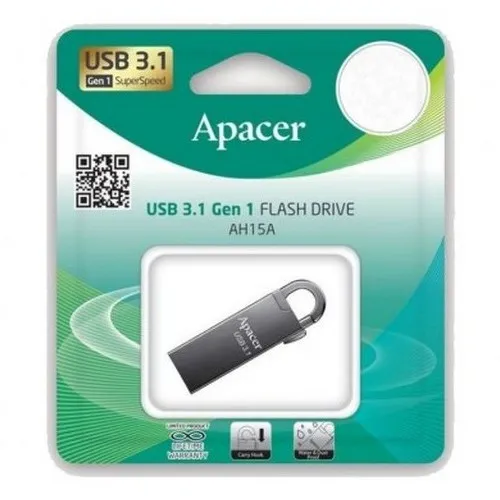 Memorie USB Apacer AH15A, 64GB, Gri