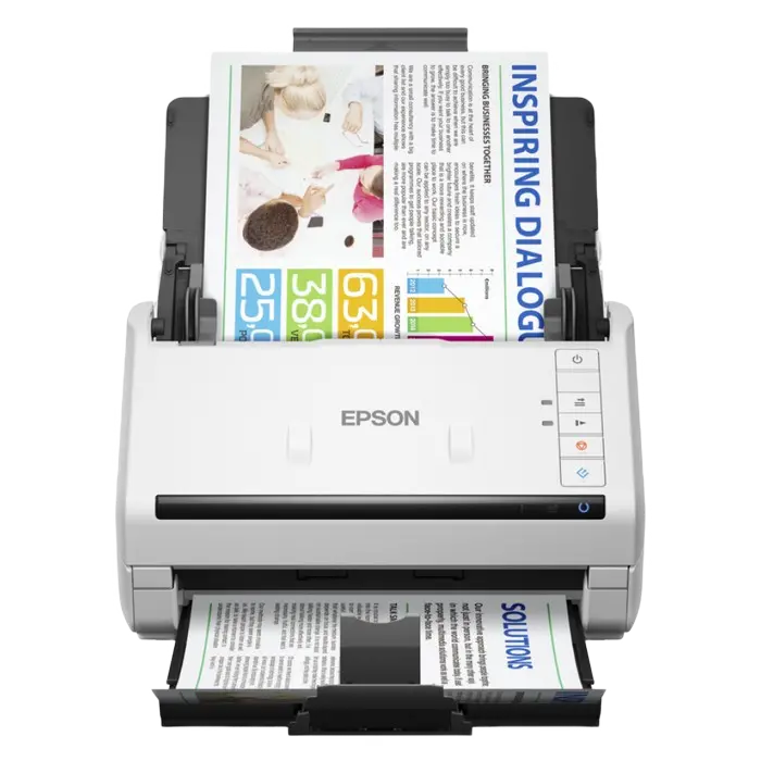 Scaner de documente cu alimentare automată Epson WorkForce DS-530II, A4, Alb