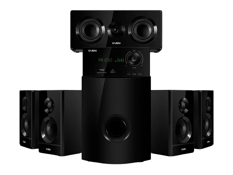 Sistem audio SVEN HT-210, Negru