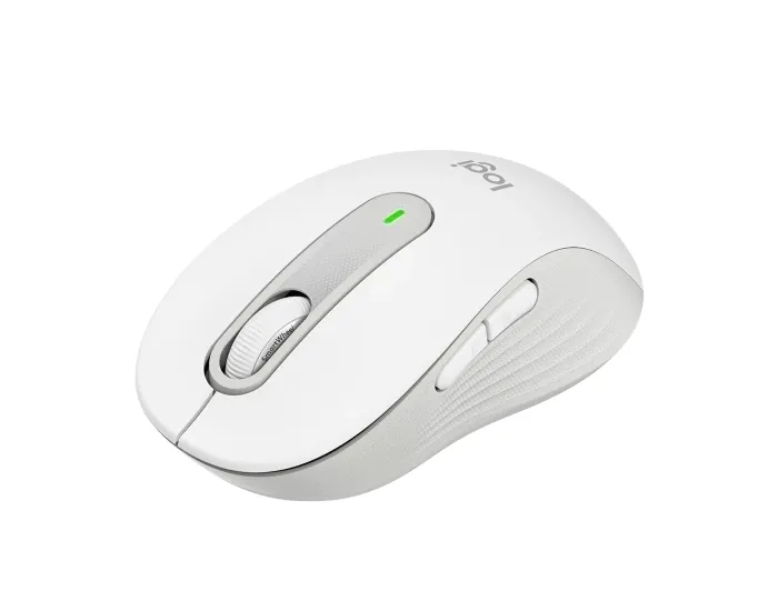 Wireless Mouse Logitech M650 Signature, Optical, 400-4000 dpi, 5 buttons, 1xAA, 2.4GHz/BT, White