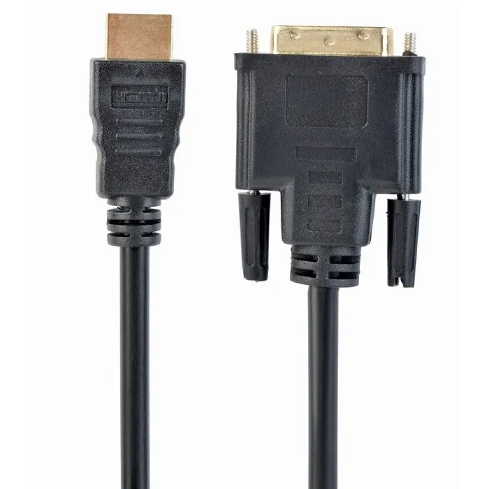 Cablu Video Cablexpert CC-HDMI-DVI-0.5M, HDMI (M) - DVI-I (M), 0,5m, Negru