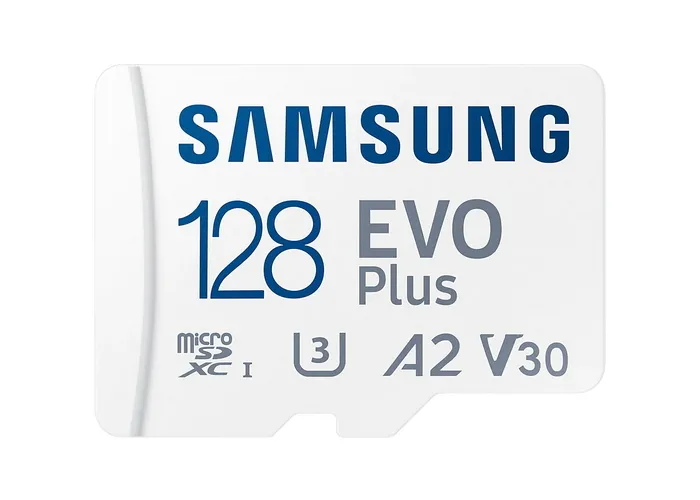 128GB MicroSD (Class 10) UHS-I (U3)+SD adapter, Samsung EVO Plus 