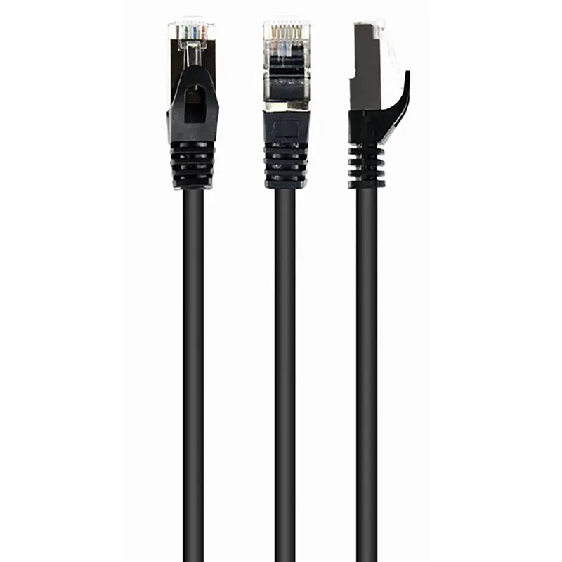 Patch cord Cablexpert PP6-1M/BK, Cat6 FTP , 1m, Negru