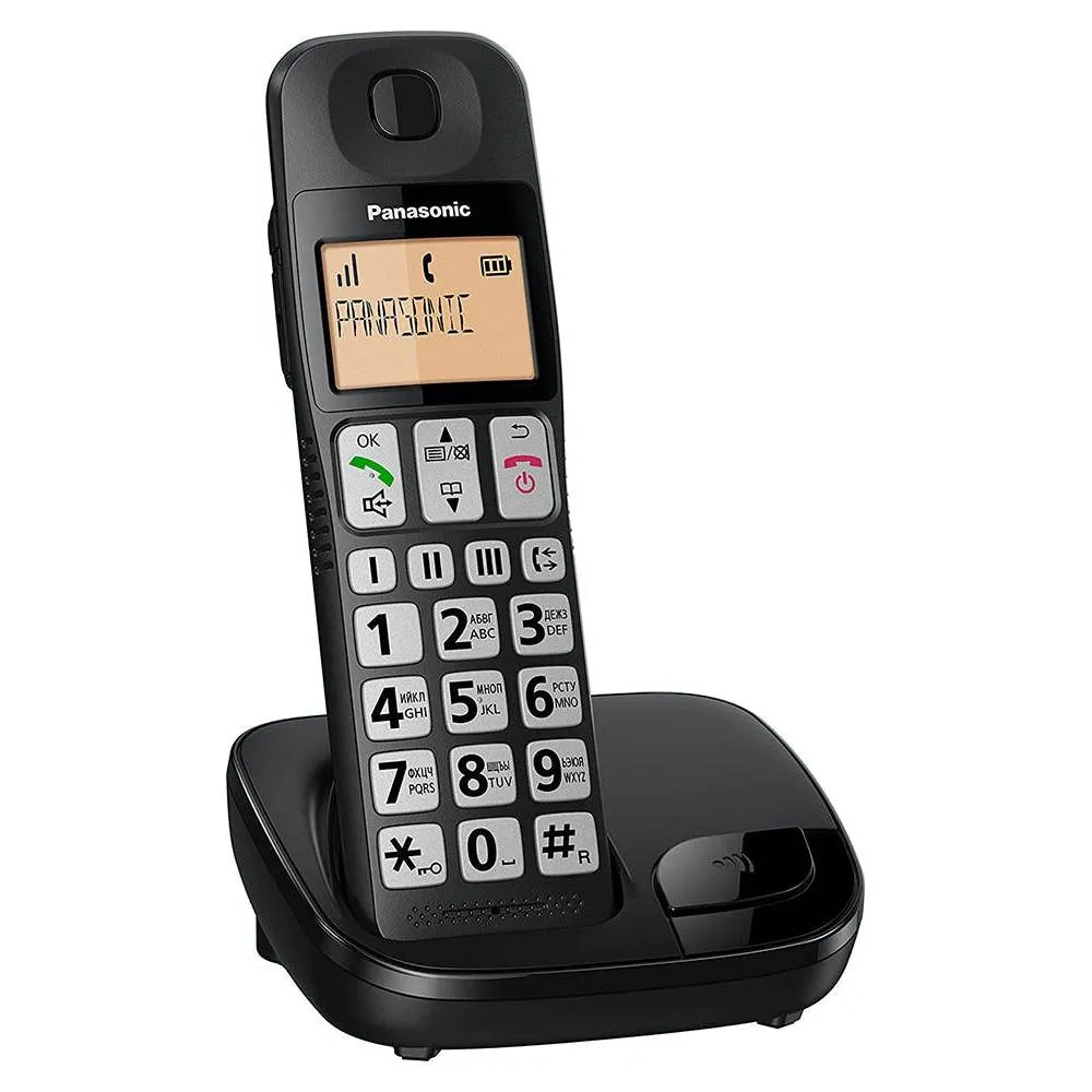 Telefon DECT Panasonic KX-TGE110, Negru