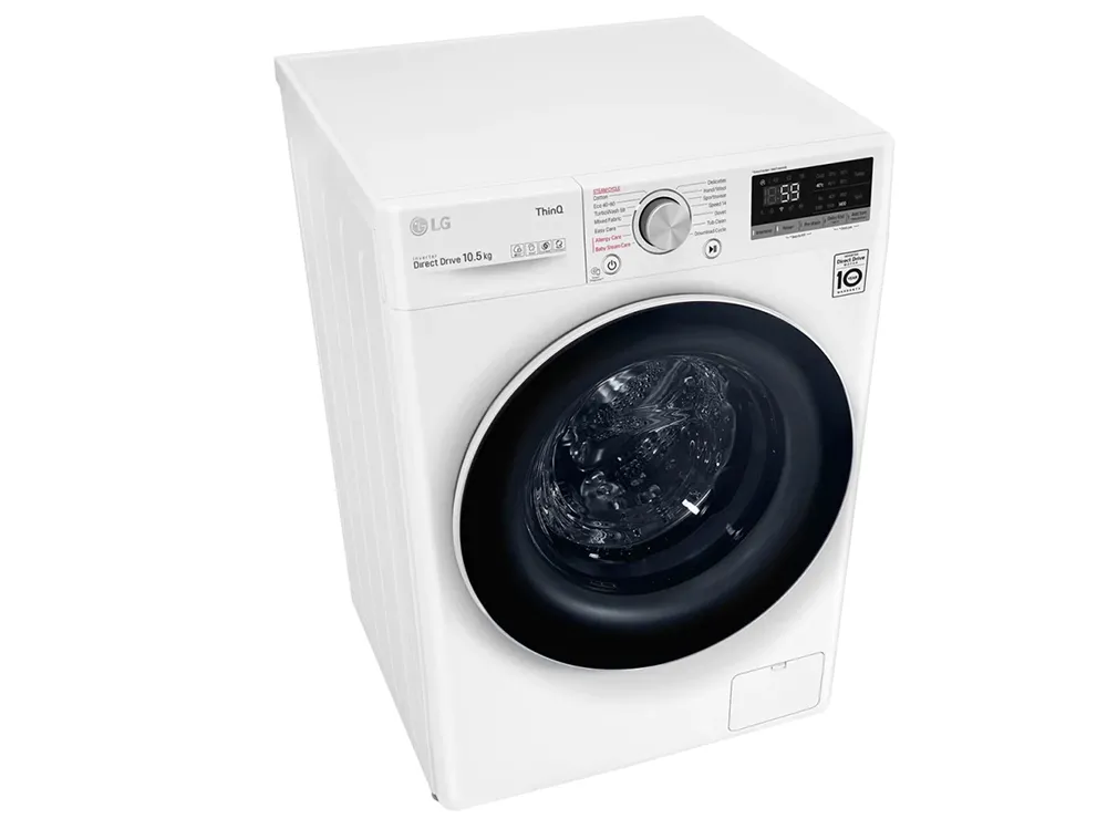 Mașină de spălat LG F4WV510S0E, 10,5kg, Alb