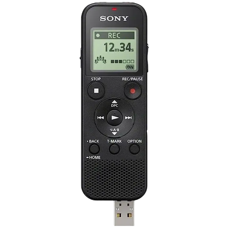 Recorder digital de voce SONY ICD-PX370, 4GB PC Link + MC slot ICD, MP3, 2 AAA