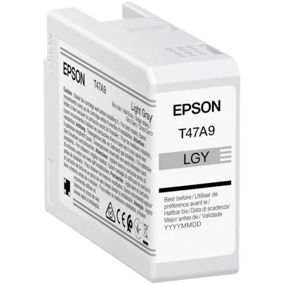 Cartuș de cerneală Epson T47A9 UltraChrome PRO 10 INK, C13T47A900, Gri deschis
