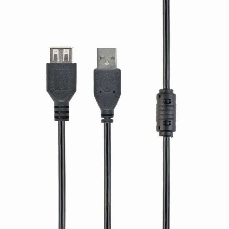 Adaptor USB Gembird CCF-USB2-AMAF-15, USB Type-A (F)/USB Type-A (M), 4,5m, Negru