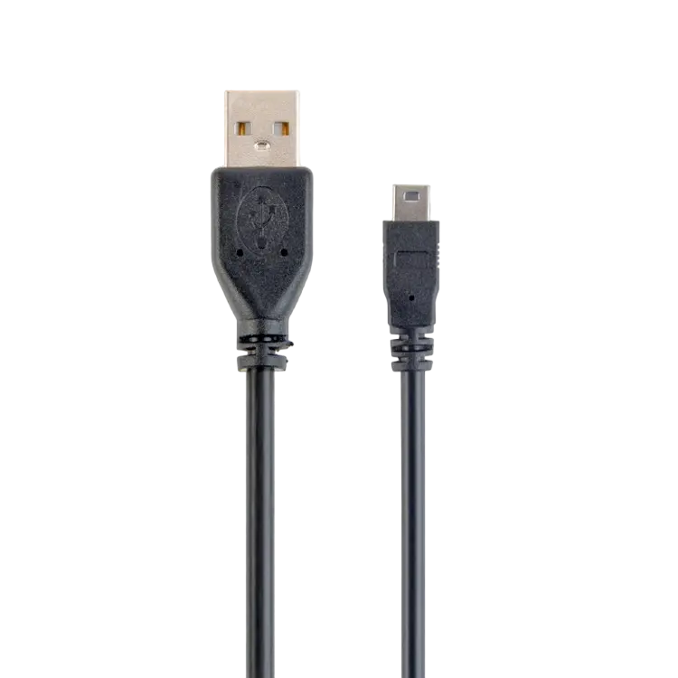 Cable de date Cablexpert CCP-USB2-AM5P-6, USB Type-A (F)/Mini-USB, 1,8m, Negru