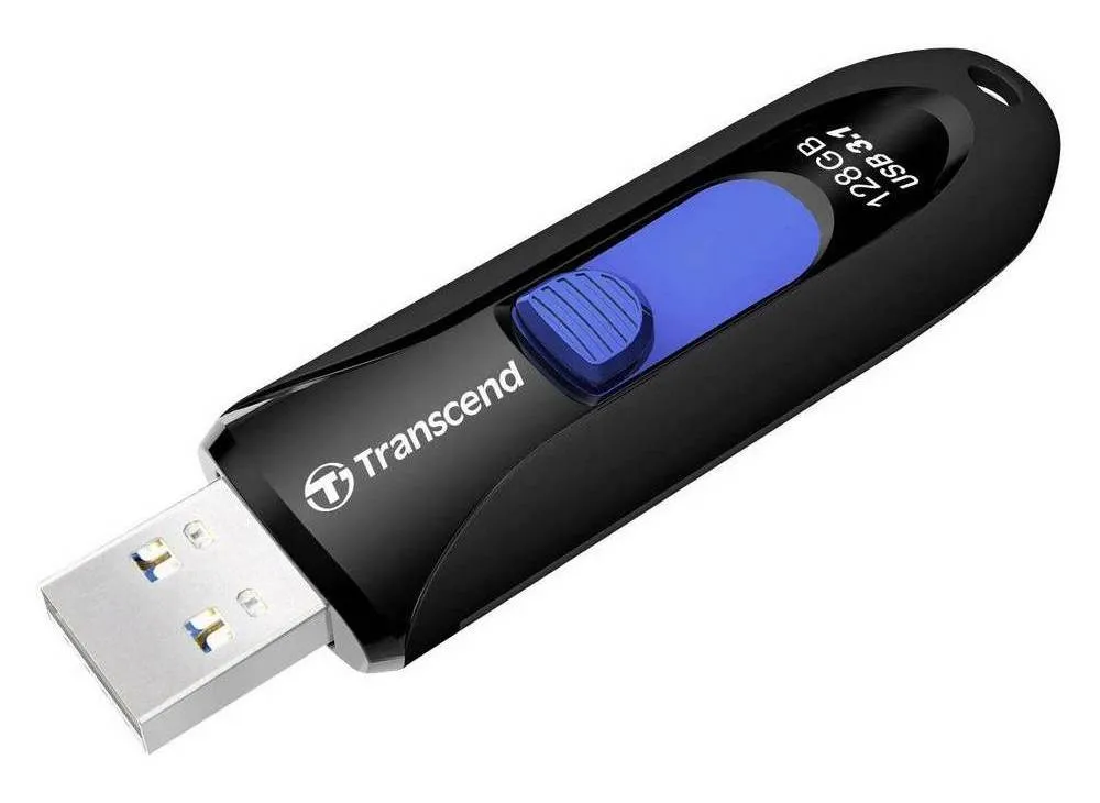 Memorie USB Transcend JetFlash 790, 128GB, Negru/Albastru