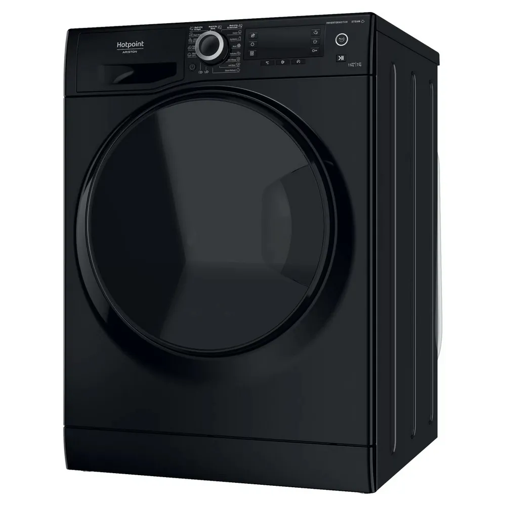 Mașină de spălat cu uscător Hotpoint-Ariston NDD 11725 BDA EE, 11kg, Negru