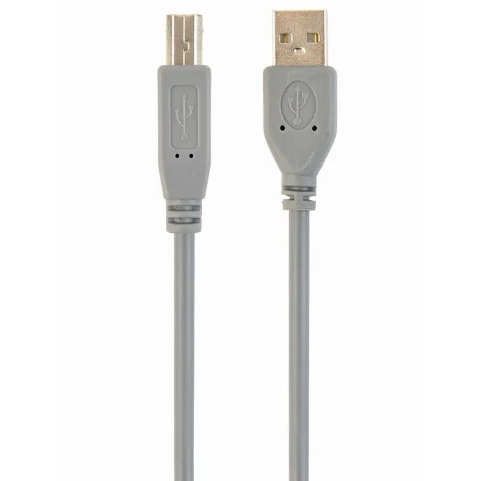 Cablu de comunicație Cablexpert CCP-USB2-AMBM-6G, USB Type-A/USB Type-B, 1,8m, Gri