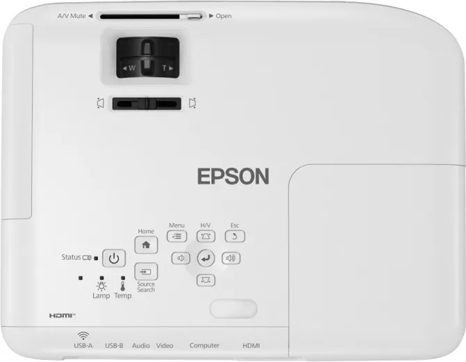 LCD Proiector Epson EB-W06, 3700ANSI Lumens, WXGA (1280 x 800)