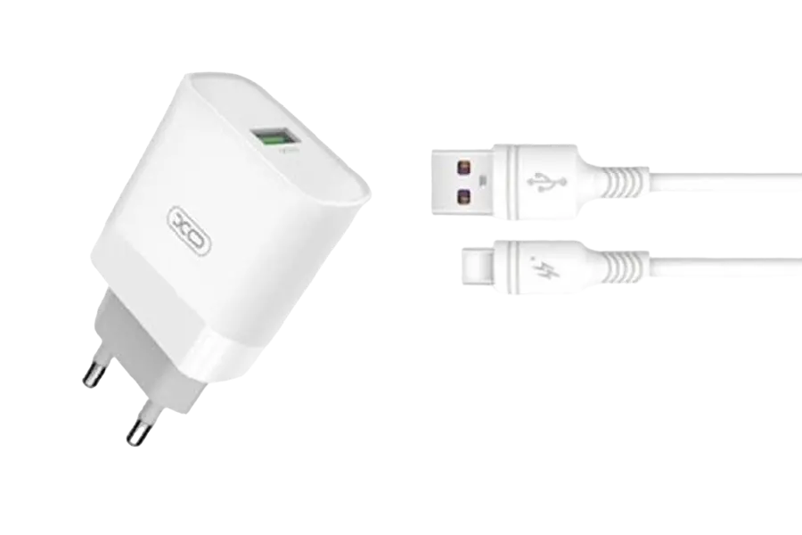 Wall Charger XO, Type-C PD65W/USB-A QC30W fast charger, 65W, CE03A, white