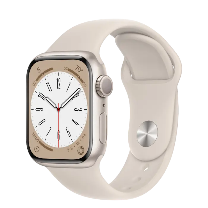 Ceas inteligent Apple Watch Series 8 GPS, 41mm, Starlight