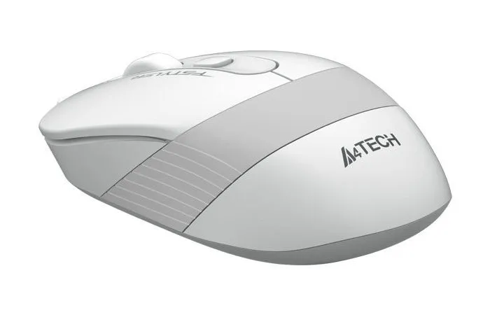 Mouse Wireless A4Tech FG10, Alb/Gri