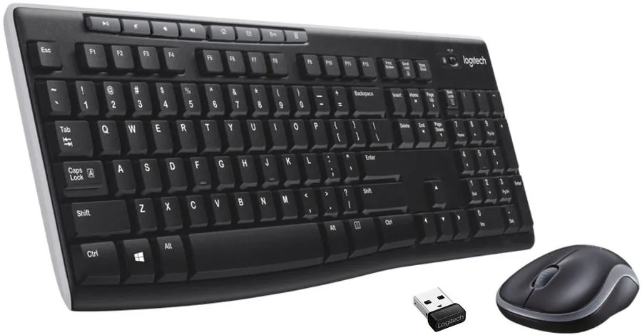 Set Tastatură + Mouse Logitech MK270, Fără fir, Negru