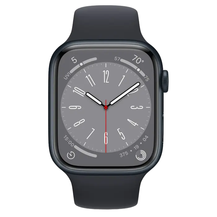 Ceas inteligent Apple Watch Series 8 GPS, 45mm, Midnight