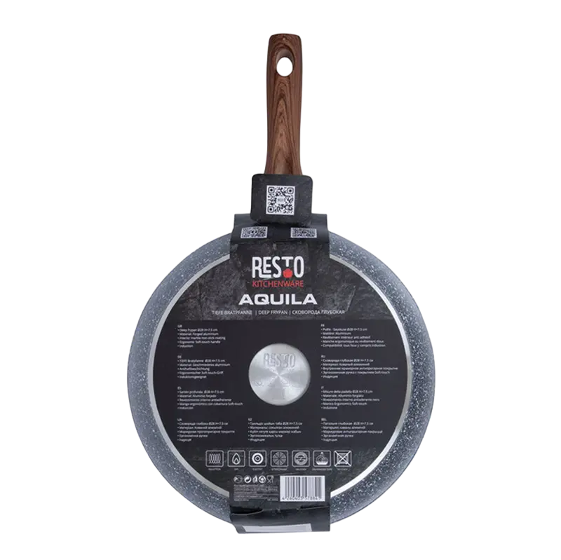Tigaie adâncă RESTO 93054, 28cm, Gri