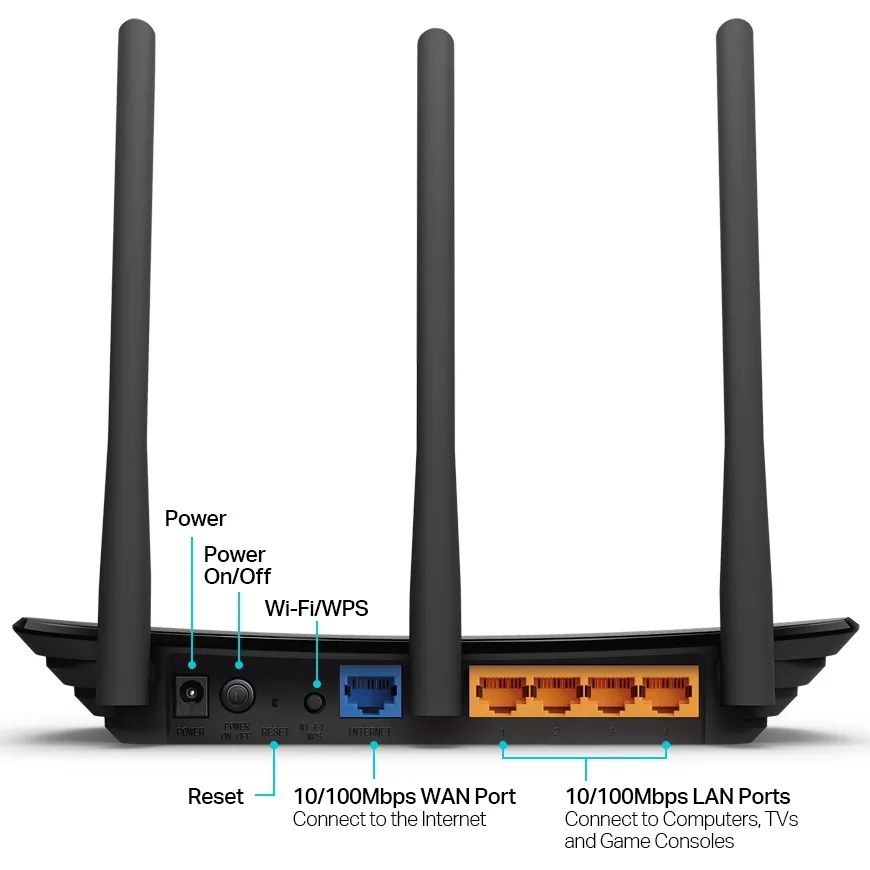 Router fără fir TP-LINK TL-WR940N, Negru