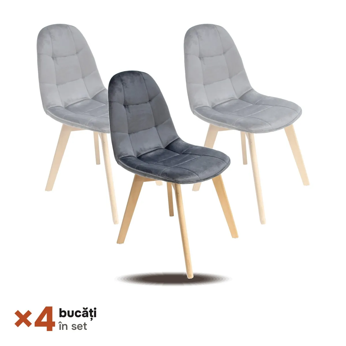 TikTok Set 4 scaune bucatarie WALTZ C401G