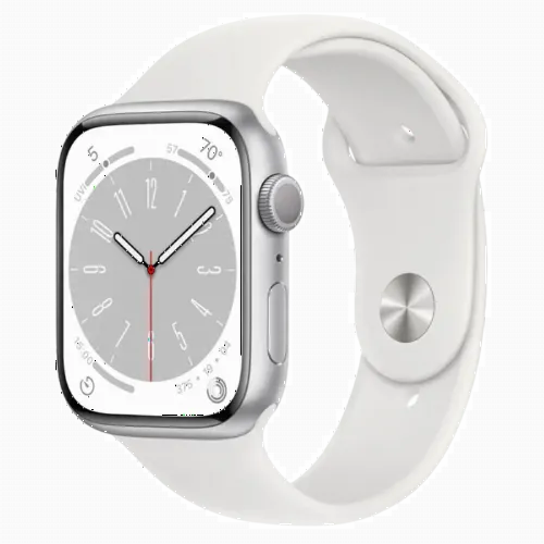 Умные часы Apple Watch Series 8 GPS, 45мм, Серебристый