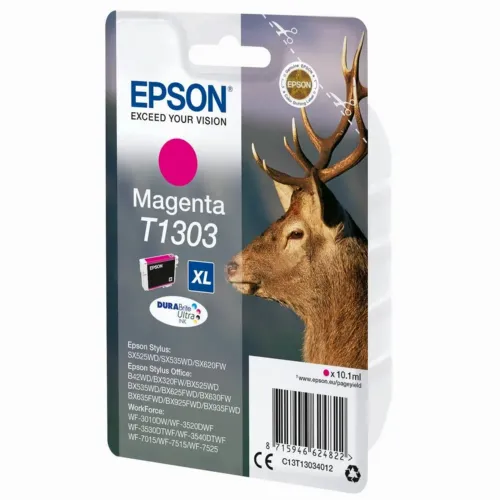 Картридж чернильный Epson C13T13034012, 10мл, Пурпурный