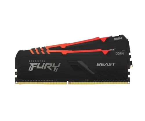 Memorie RAM Kingston FURY Beast RGB, DDR4 SDRAM, 2666 MHz, 16GB, KF426C16BBAK2/16