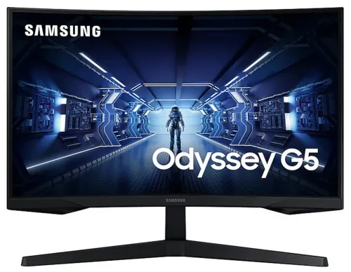 27" Monitor Gaming Samsung C27G55TQW, VA 2560x1440 WQHD, Negru