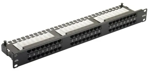 48 ports UTP Cat.6 patch panel, 2U, LY-PP6-05, 19" Krone &amp; 110 Dual