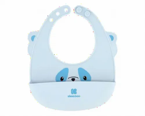 Bavetă Kikka Boo Silicone bib, Albastru