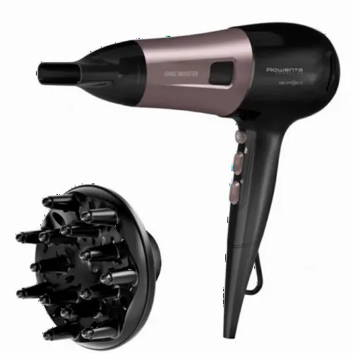 Фен Rowenta Powerline CV5940F0, 2400 Вт, Чёрный | Розовый