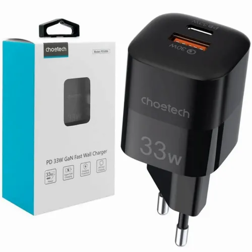 Зарядное устройство Choetech PD5006-BK, 33Вт, Чёрный