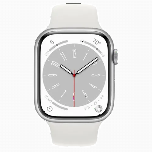 Умные часы Apple Watch Series 8 GPS, 45мм, Серебристый