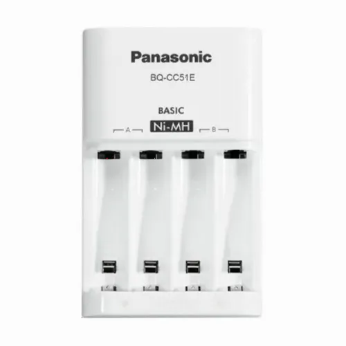 Încărcător Acumulatori Panasonic BQ-CC51E, Alb
